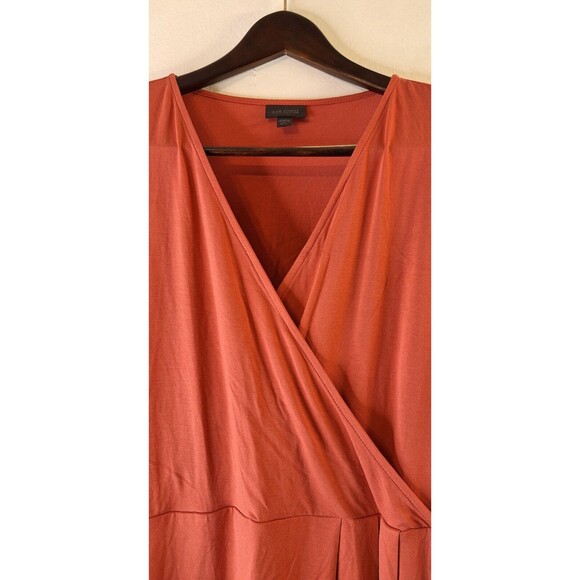 J JILL WEAREVER COLLECTION Wrap Front Baby Doll Top Women's Sz L Petite Bohemian - Picture 5 of 9